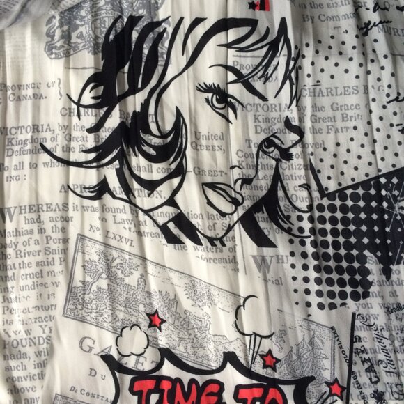 Dolcezza Womens Pleated Skirt Small Paris Travel Fashion Print Polyester - Picture 10 of 10